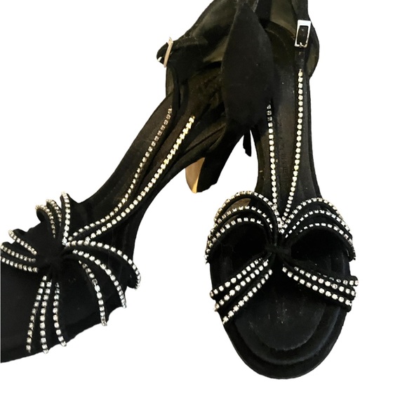 GIUSEPPE ZANOTTI Black Suede embellished Heels - Picture 2 of 10